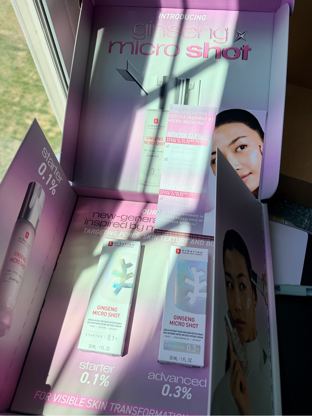 Erborian Ginseng Micro Shot Duo - Pink Gradient Packaging